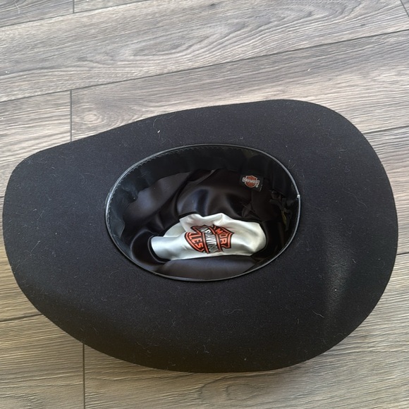 Harley-Davidson vintage felt studded Cowboy Hat size xl - Picture 9 of 12